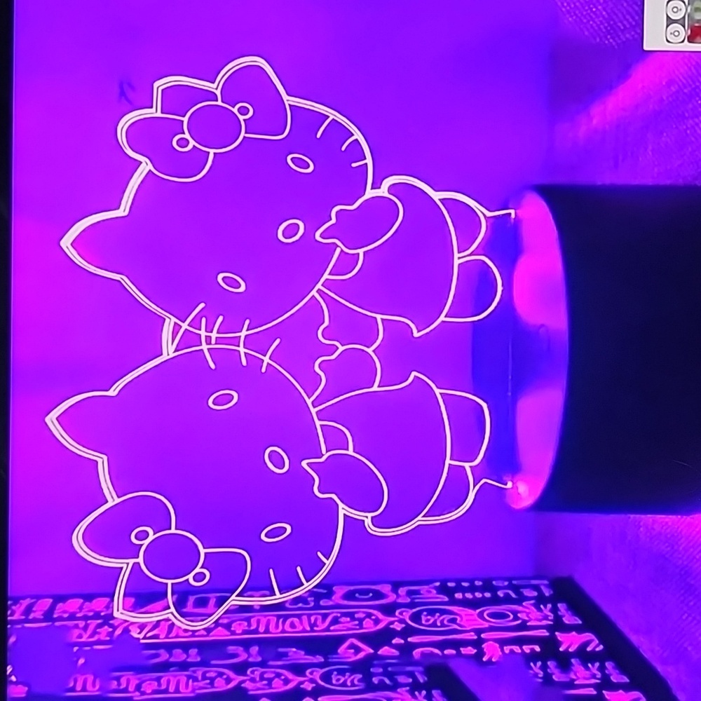 NWT!! Hello Kitty 3D LED Desk lamp Night Light